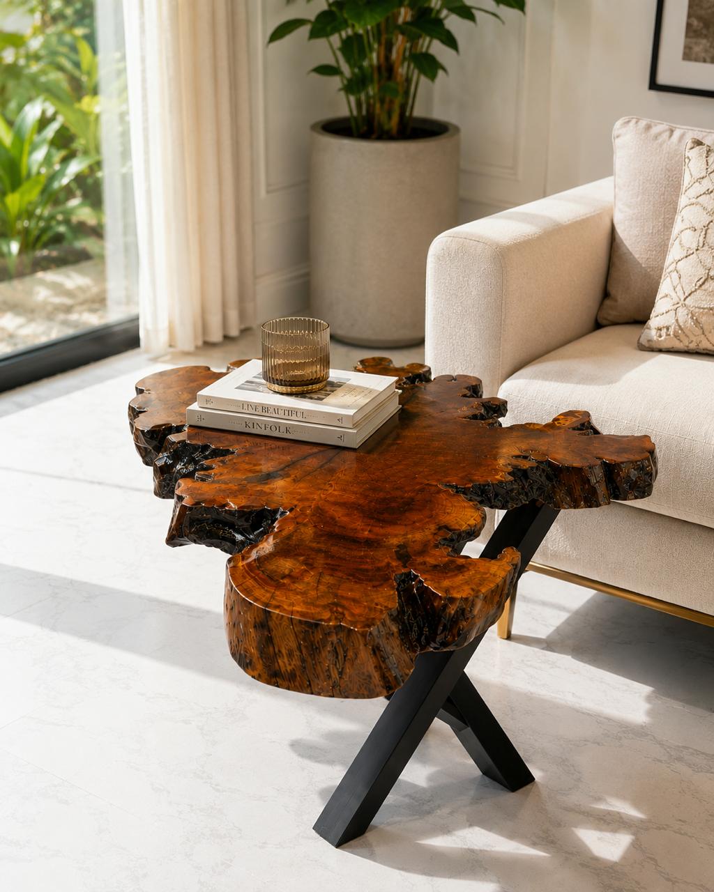 100% Real Wood Center Coffee Table