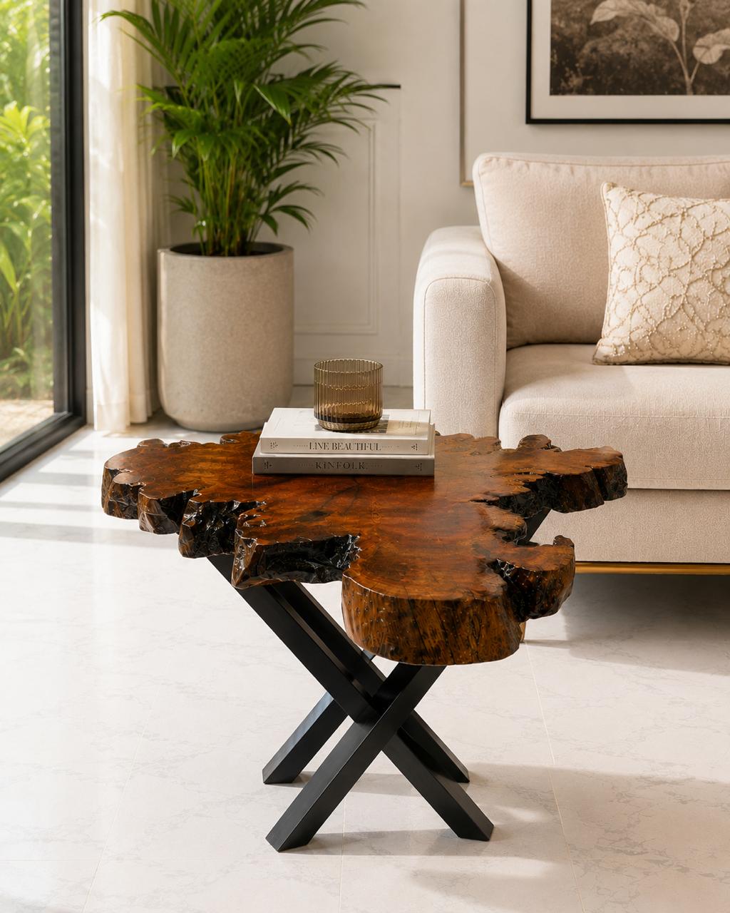 100% Real Wood Center Coffee Table