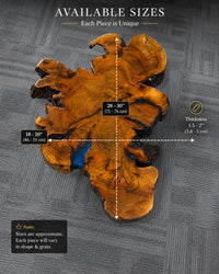 100% Real Wood Center Coffee Table