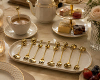 Royal Gold Tea Spoon & Fork 8 Pcs Set