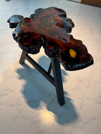 100% Real Abstract Wood Center Coffee Table