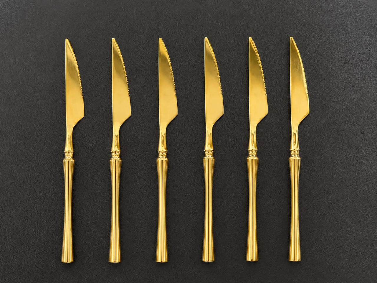 Shiny Gold Forks Set (6 Pcs)