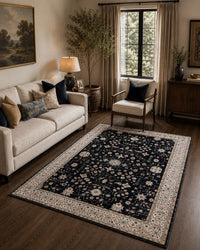 Supersoft Traditional Floral Centerpiece (Rug)