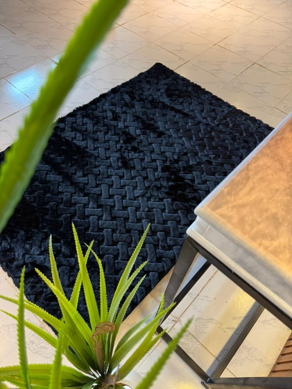 SuperSoft Brick Pattern Fur Centerpiece (Rug)