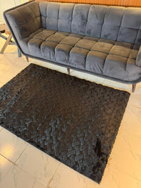 SuperSoft Brick Pattern Fur Centerpiece (Rug)