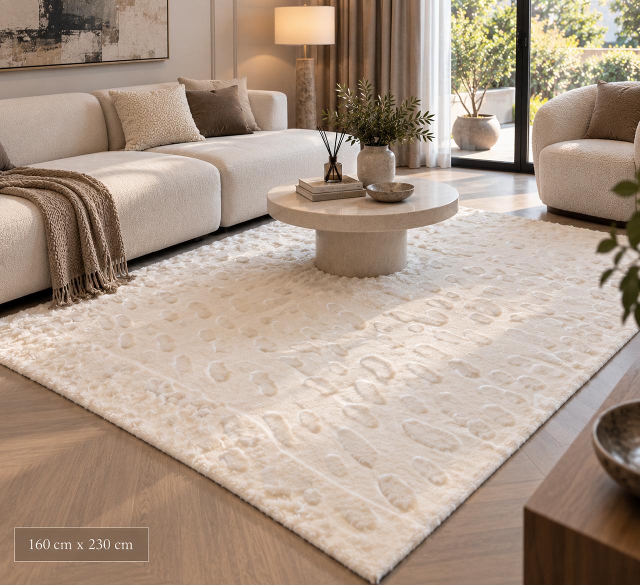 SuperSoft Cloud Stone Fur Centerpiece (Rug)