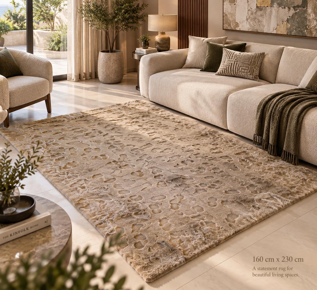 SuperSoft Cloud Stone Fur Centerpiece (Rug)