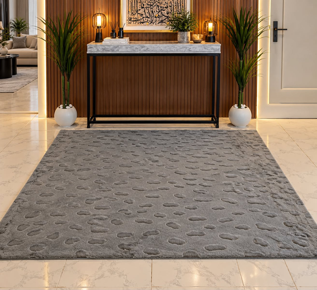 SuperSoft Cloud Stone Fur Centerpiece (Rug)