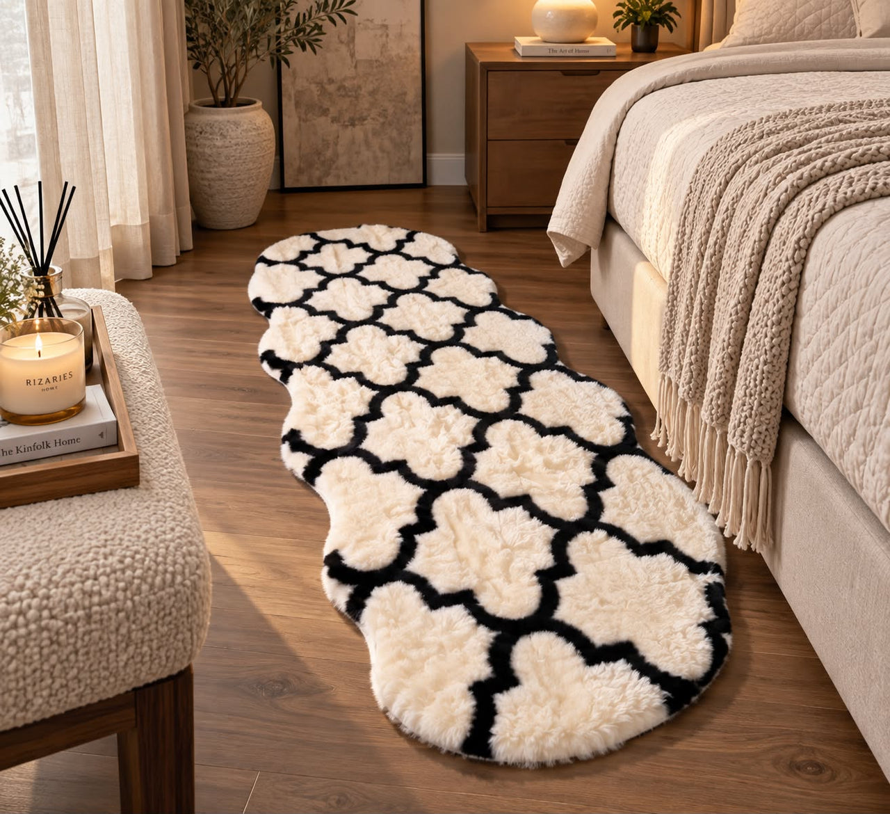 SuperSoft Moroccan Classic Imitation Fur Runner Mat
