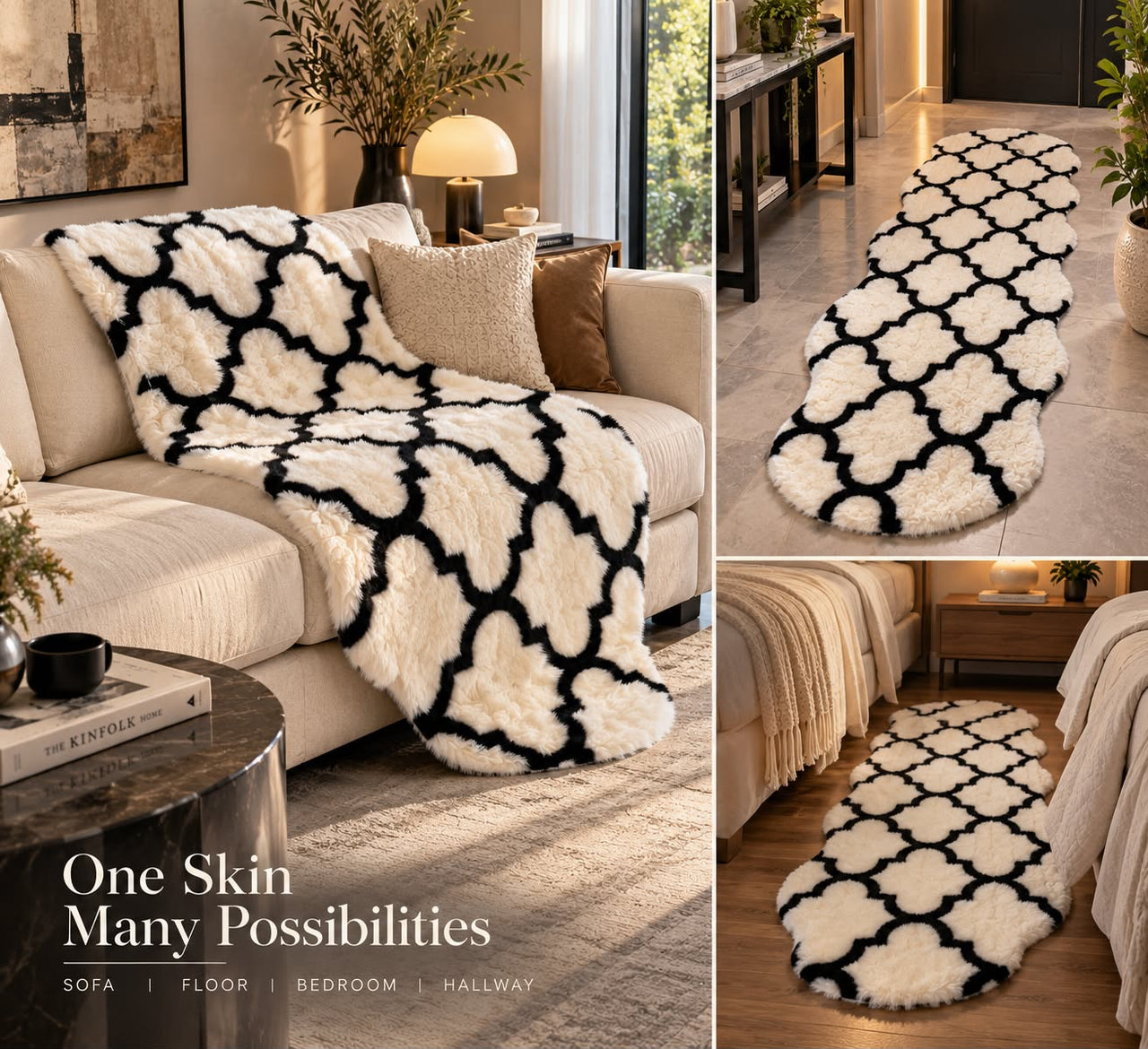SuperSoft Moroccan Classic Imitation Fur Runner Mat