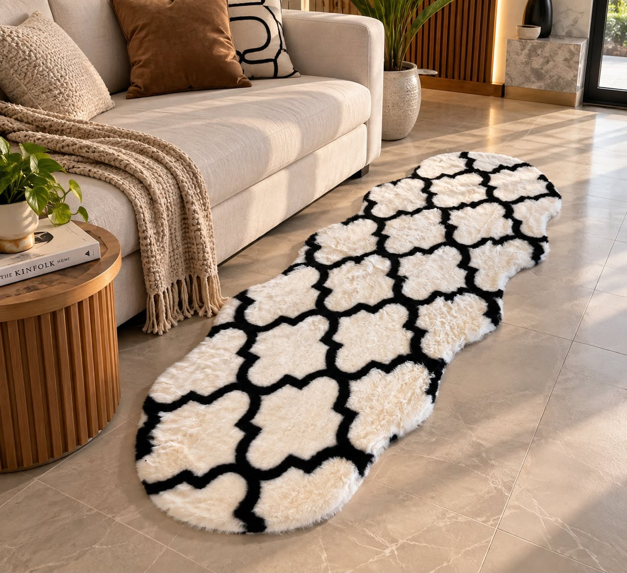 SuperSoft Moroccan Classic Imitation Fur Runner Mat