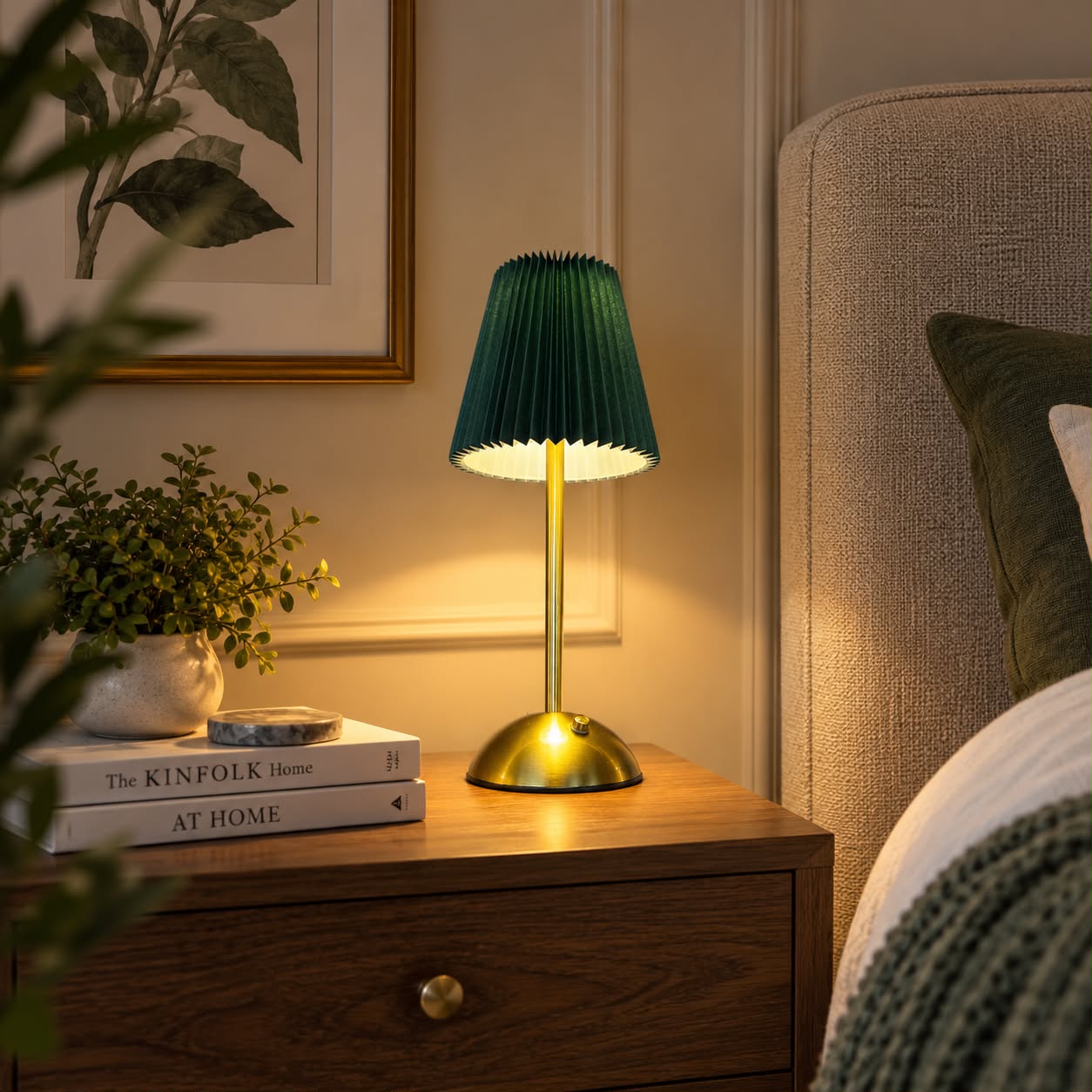 Green Glow Desk Lamp
