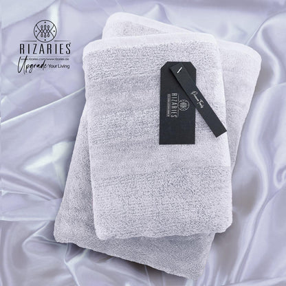 Velour Two Pieces Towel Set (Hand & Bath Towel Set)