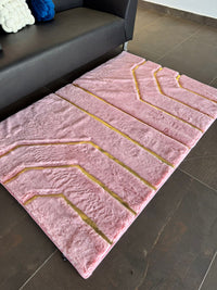 Thumbnail for SuperSoft Plain Fur with Gold Centerpiece (Rug)