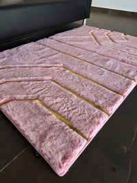 Thumbnail for SuperSoft Plain Fur with Gold Centerpiece (Rug)