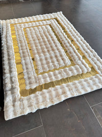 Thumbnail for SuperSoft Box Style Fur with Gold Centerpiece (Rug)