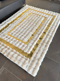 Thumbnail for SuperSoft Box Style Fur with Gold Centerpiece (Rug)