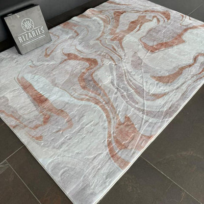 Supersoft British Tan Swirl Luxury Centerpiece (Rug)