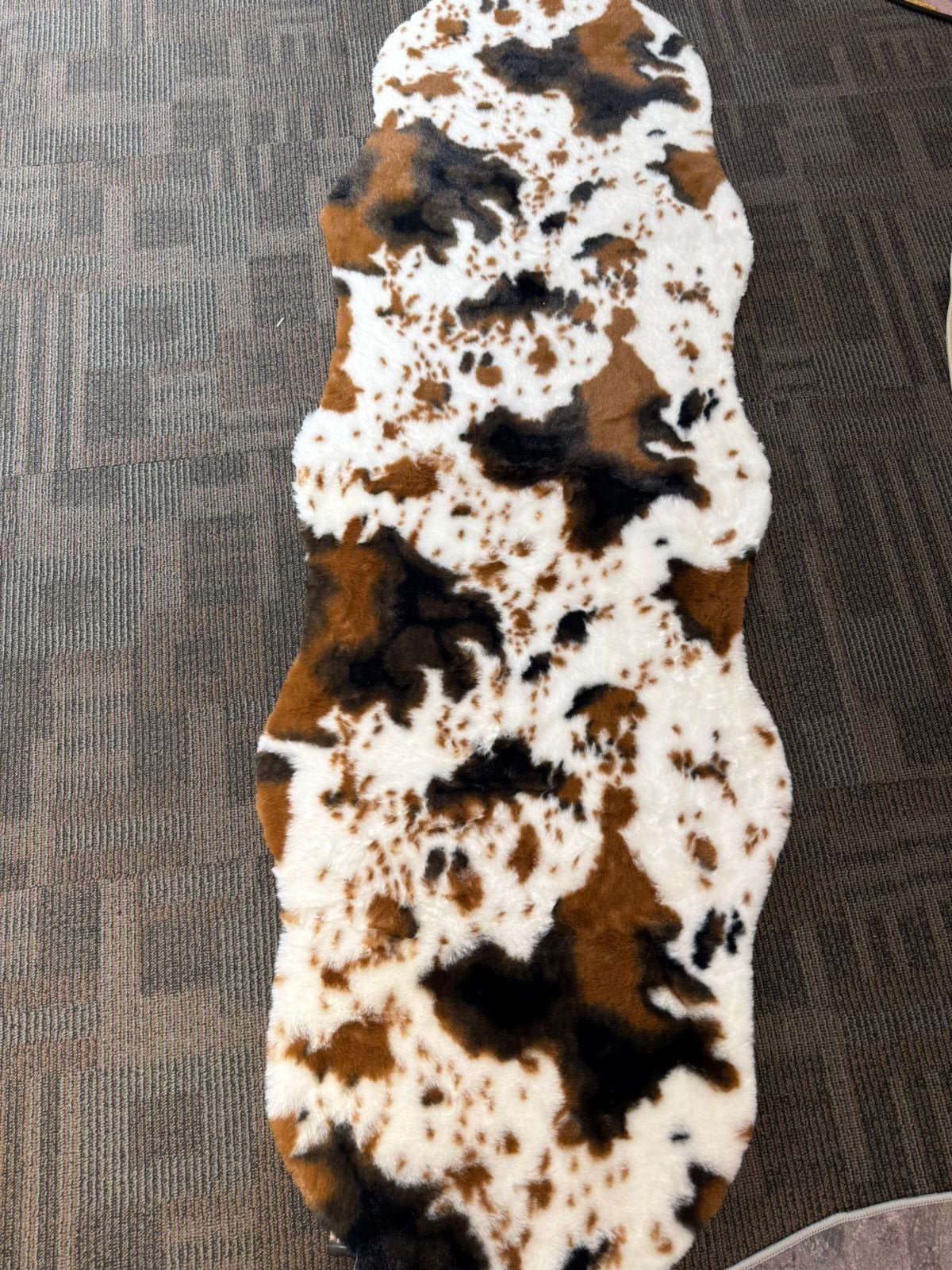 SuperSoft Cow Skin Imitation Fur Runner Mat