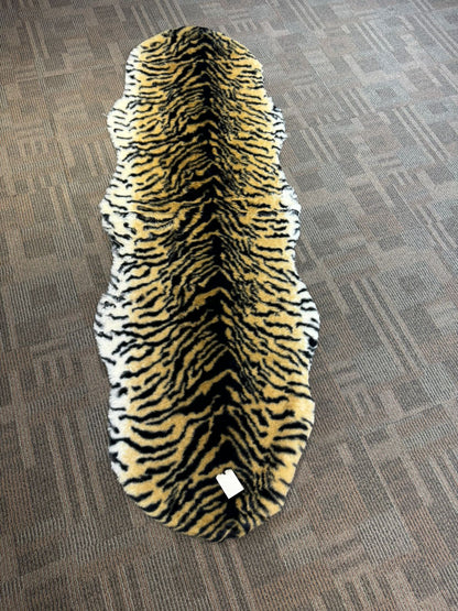 SuperSoft Tiger Print Imitation Fur Runner Mat