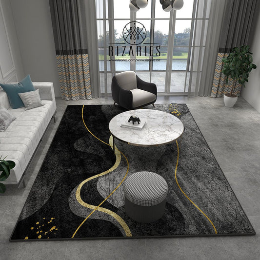 Shades of Grey Wavy Centerpiece (Rug)