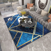 Thumbnail for Blue Geometric Centerpiece (Rug)