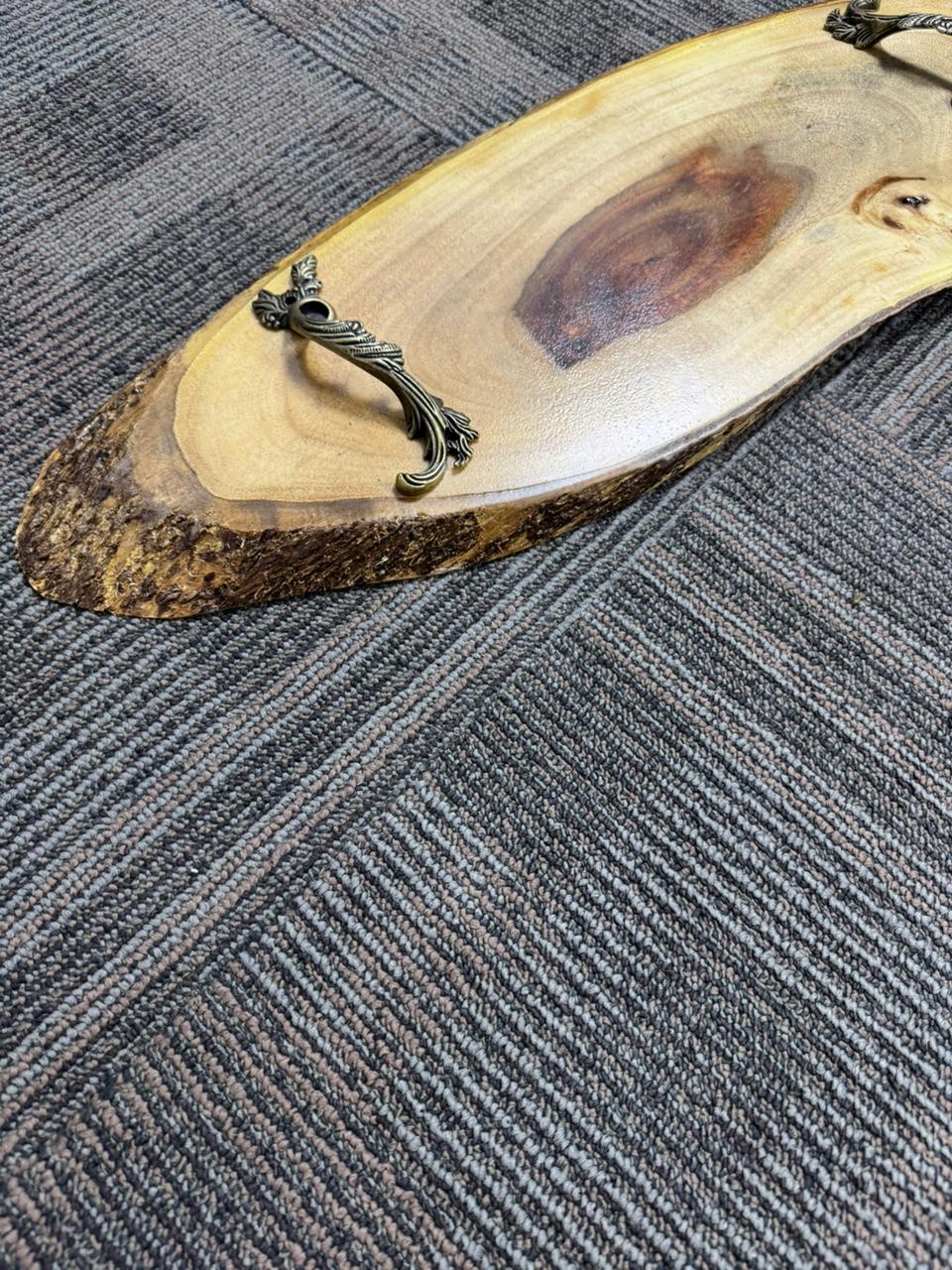 New Shesham long Wooden Platter/Tray with Handles