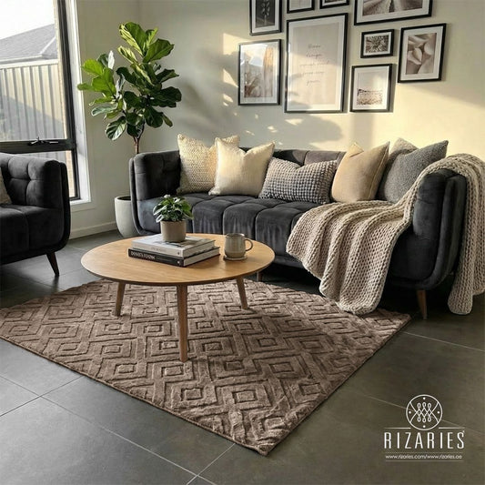 Luxe Geometric Soft Rug