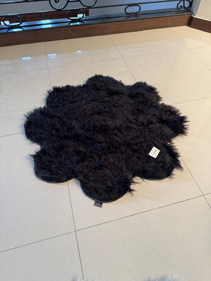 SuperSoft Imitation Faux Rabbit Fur Flower Mat