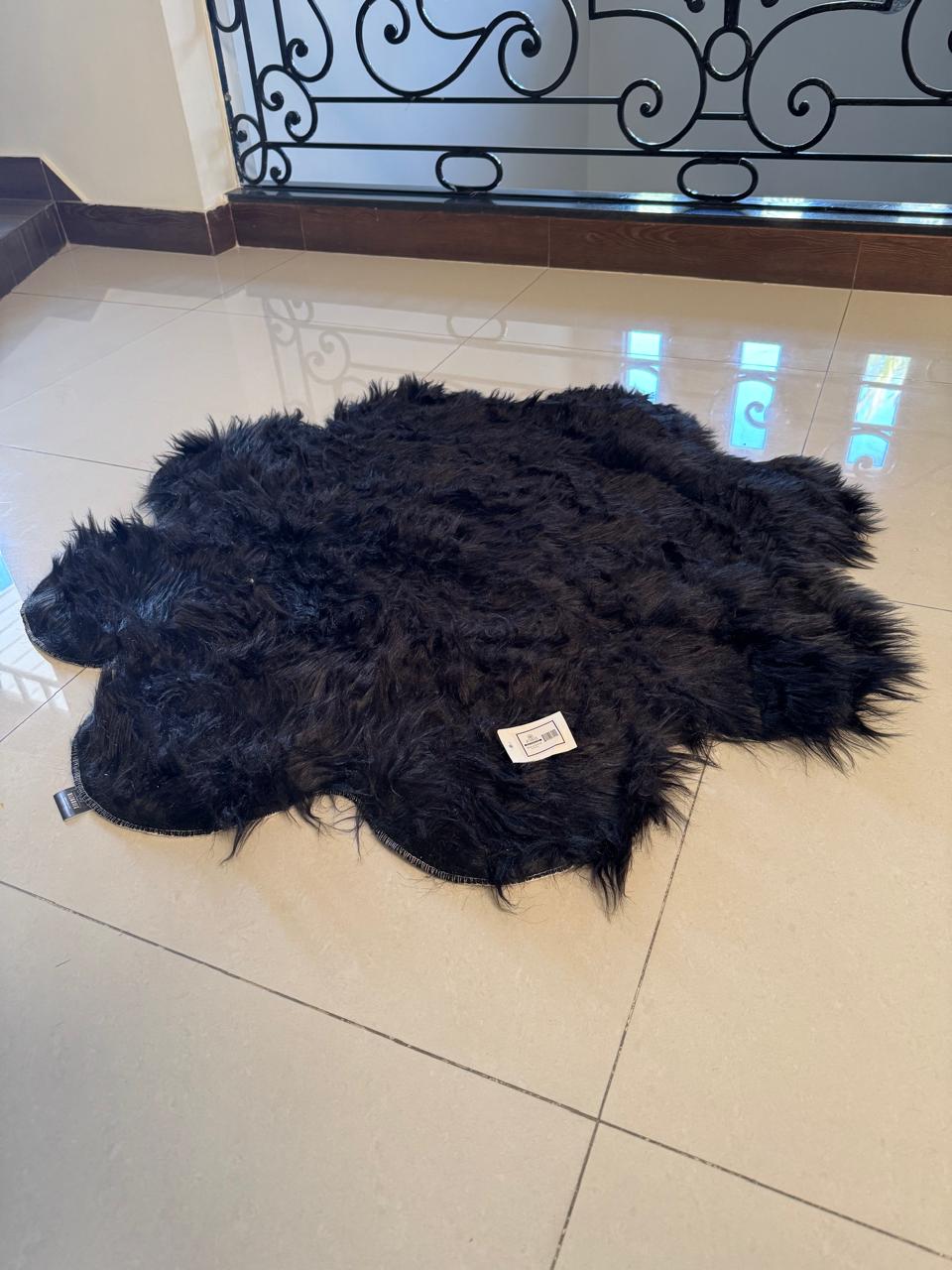 SuperSoft Imitation Faux Rabbit Fur Flower Mat