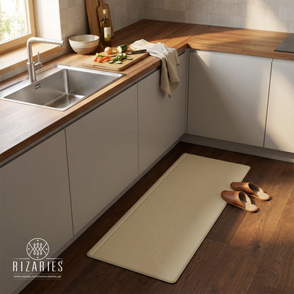Solid Color Textured Kitchen Mat