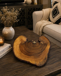 Kikar Heart Shape Wooden Steak Platter