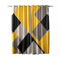 Thumbnail for Yellow Grey Geometric Curtains
