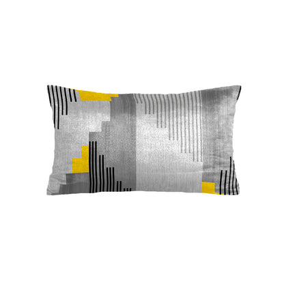 Super Soft Grey Black Lines Rectangle