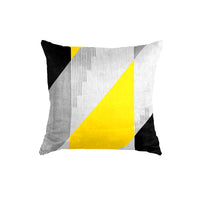 Thumbnail for SuperSoft Grey Black Geo Throw Cushion