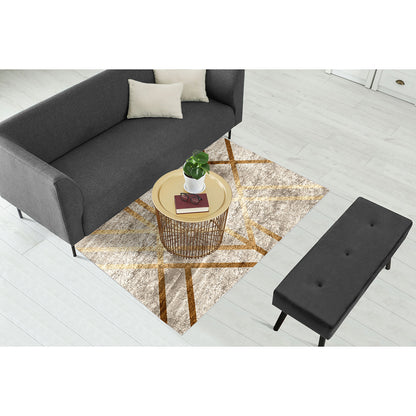 Copper Gold Art Deco Centerpiece (Rug)