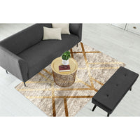 Copper Gold Art Deco Centerpiece (Rug)