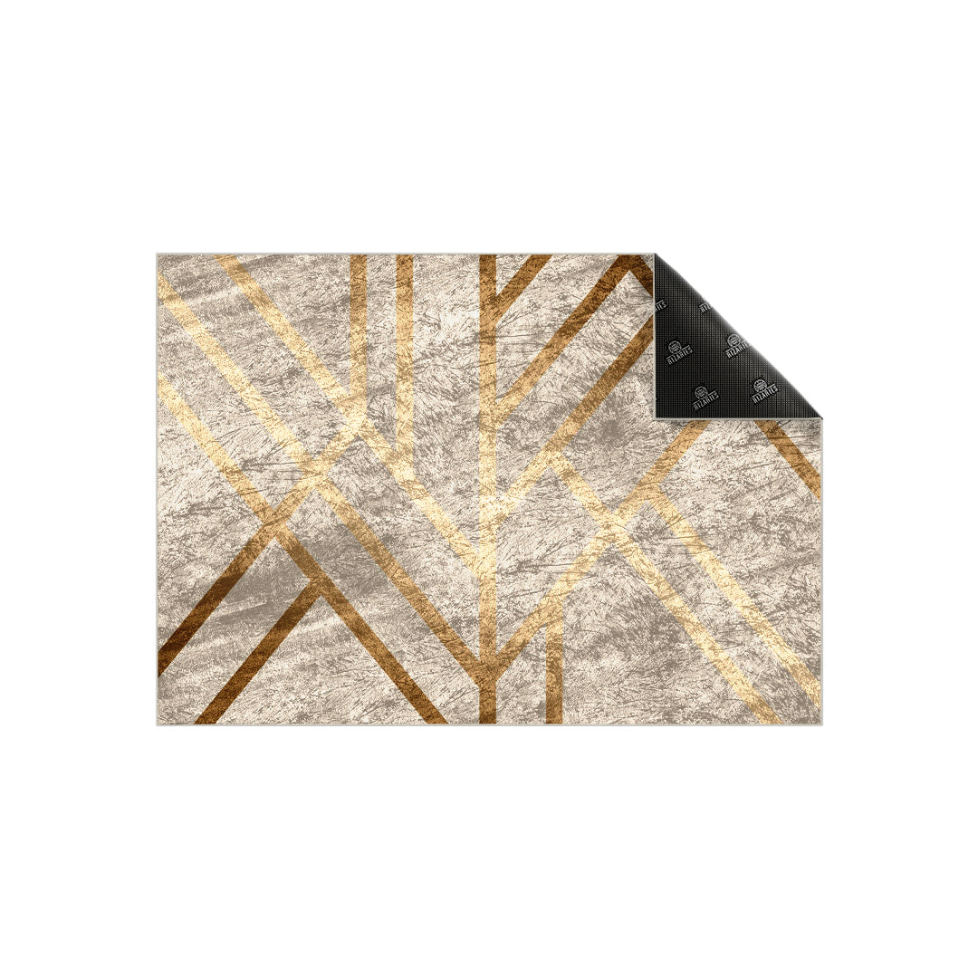 Copper Gold Art Deco Centerpiece (Rug)