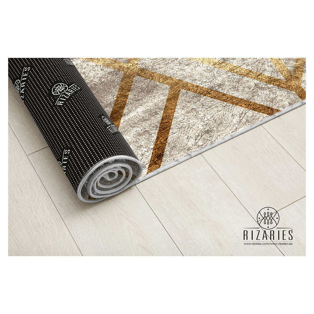Copper Gold Art Deco Centerpiece (Rug)