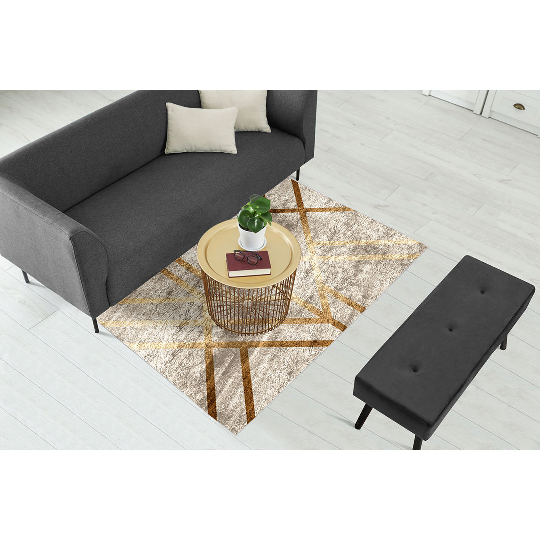 Copper Gold Art Deco Centerpiece (Rug)