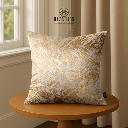SuperSoft Beige Gold Abstract