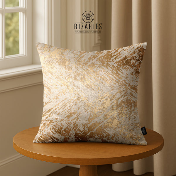SuperSoft Beige Gold Abstract