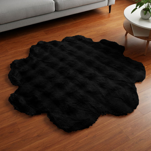 SuperSoft Box Style Fur Flower Mat