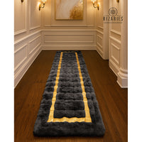 Thumbnail for SuperSoft Box Style Fur with Gold Runner Rug