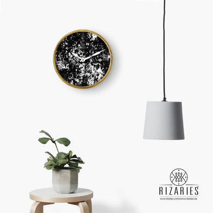 Black White Abstract Wall Clock (CLEARANCE SALE)