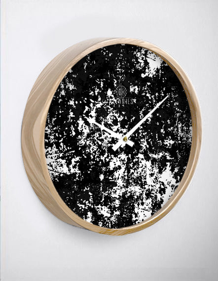 Black White Abstract Wall Clock (CLEARANCE SALE)