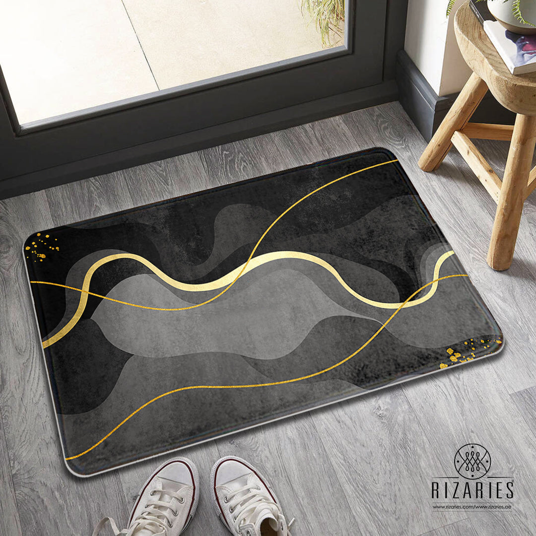 SuperSoft Shades of Grey Wavy Door Mat