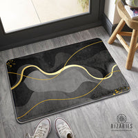 SuperSoft Shades of Grey Wavy Door Mat