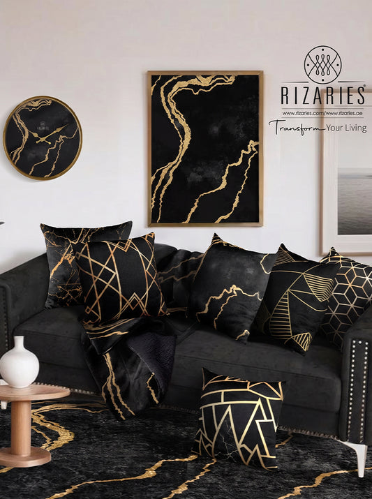 New Black Gold Abstract Bundle of 9 (READ DESCRIPTION)