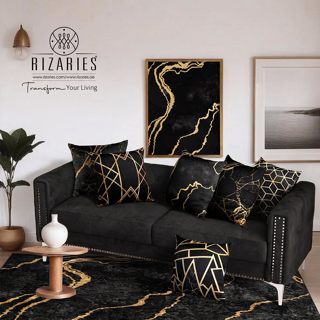 New Black Gold Abstract Bundle of 8 (READ DESCRIPTION)